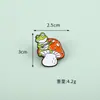 Broche de Animales Hongo Erizo Rana Lindo de Dibujos Animados Patrón Creativo Insignia para Ropa Accesorios de Decoración de Aleación Venta al por Mayor