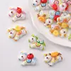 Piezas de Resina de Dibujos Animados de Caballitos con Símbolos de Dinero, Pegamento Blanco, Materiales para Manualidades, Accesorios para Pinzas de Cabello y Ligas para el Cabello
