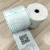 Papel térmico de una sola capa de 80 MM para recibos de impresión continua para básculas de camiones, disponible en rollos de una, dos y tres capas.