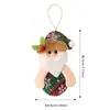 Novos enfeites de árvore de Natal: Papai Noel, boneco de neve, acessórios de árvore de Natal ocos de pernas compridas, renas de desenho animado, decorações de sino