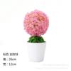 Simulación Bonsái Plástico Flor Falsa Decoración Planta Maceta Interior Mobiliario para el Hogar Decoración de Escritorio Árbol de la Fortuna Sakura Adornos Bola de Nieve