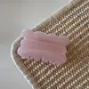 Pinza para el pelo de gel rosa con destellos, color sólido, pinza de tiburón para el pelo, accesorios para el pelo, estilo nuevo, elegante, versátil