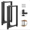 Em estoque Pés de Mesa Quadrados em Metal Ferro T-shaped Tipo Dividido Pés de Mesa de Escrivaninha Suporte