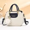 Bolsa de Moda para Influenciadores 2025 Nova Tendência Cor de Primavera Color Block Bolsa de Mão Feminina Ombro Único Padrão de Diamante Bolsa de Axila Peça Única Dropshipping