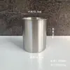 Copo cilindro de aço inoxidável 304 de grande capacidade, multi-tamanho, sem alça, camada única, copo multiuso