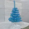Adornos de Escritorio para Árbol de Navidad Lindos Pequeños de PVC Árbol de Navidad Rosa Dorado/Rojo/Blanco/Azul/Rosa