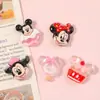 Accesorios para Joyería de Resina Dibujos Animados Mickey Mouse Pastel DIY Pegamento de Crema Funda de Teléfono Pegatinas Pinzas para el Cabello Hebillas para Zapatos de Madera