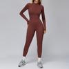 Mono Transfronterizo Otoño e Invierno Ajustado Forrado de Polar Mono de Yoga Mono Cálido para Exteriores Traje de Running y Fitness 2509