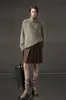 Suéter de Gola Alta de Lã para Mulheres, Estilo Nicho de Inverno, Macio e Não Irritante, Veludo Sintético de Vison, Estilo Preguiçoso, Camisa Base para Camada Interna para Outono e Inverno