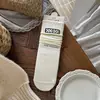 Meias Songmu designer combinação de marrom e cinza estilo coreano ins com laço floral de algodão altura média panturrilha meias femininas doces