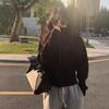 Suéter de mujer con solapa de primavera 2025, nuevo cárdigan de punto con cremallera coreana elegante, abrigo holgado de viento perezoso al por mayor