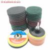 Esponjas Abrasivas Autoadesivas de 4/5/6/7 Polegadas, Esponjas Abrasivas Aveludadas, Pano Abrasivo Autoadesivo, Conjunto de Polimento para Carros