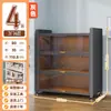 Vitrina para Figuras, Vitrina de Cristal para Uso Doméstico, Estantería, Armario de Almacenamiento para Cajas Sorpresa, Armario de Metal para Muñecas Modelo, Vitrina