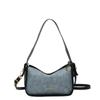 Bolso de Moda en Mezclilla para Mujer 2024 Primavera y Verano Nuevo Bolso de Hombro Cruzado para el Antebrazo Casual de Oficina para Mujer