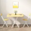 Mesa cuadrada plegable, mesa de comedor simple para el hogar para apartamentos pequeños y casas de alquiler, mesa portátil para puestos al aire libre