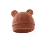 Touca para Bebê Recém-Nascido com Orelhas de Urso Touca Infantil para Meninos Meninas Toucas para Crianças Pequenas Gorro de Bebê para 0-3 Meses