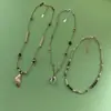 Collar de Concha Nueva Ola de Verano para Mujer Diseño de Nicho Tejido a Mano de Gama Alta Apilado Estilo Vacaciones Cadena para Clavícula