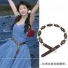 Estilo Bohemio Étnico Cadena de Cintura Mariposa Turquesa Accesorios para Mujer Nicho de Gama Alta Falda Cinturón Decorativo