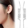 Brincos banhados a prata Jin Jiahua todos os jogos estilo coreano brincos elegantes ultra-longos Feminino Fábrica atacado
