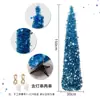 Árbol de Navidad de Amazon Vacaciones de Año Nuevo Árbol de Hoja de Arce Tricolor Atmósfera Colorida con Luces Plegable Decoración Fiesta Árbol de Navidad