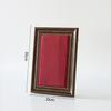 Suporte de Exibição para Colares e Brincos Veludo Vermelho Vinho Porta-Retrato Suporte para Anéis de Joias Display de Quiosque de Loja de Joias de Parede