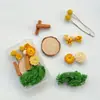 Paquete de Materiales Hechos a Mano para Bricolaje Flores Mixtas Plantas Flores Secas Piñas de Navidad Estilo Bosque para Jardín de Infancia Creación Ambiental Decoración