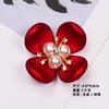 Versão coreana de imitação de Pérola Shell Flor coração DIY acessórios de liga flor para segurar da noiva acessórios de cabelo sapatos roupa material de bolsa