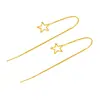 Nuevos Pendientes Estilo Ins, Diseño Minimalista de Nicho para Mujer, Pendientes Huecos de Estrella y Cara Sonriente, Frescos y Sencillos