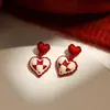 Nuevos Pendientes Rojos de Año Nuevo 2026, Pendientes del Zodiaco del Año del Caballo, Lindos y Festivos, Accesorios para Orejas de Riqueza y Prosperidad