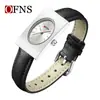 Reloj de Aleación Ofns es Compacto y Exquisito, Reloj de Cuarzo para Mujer Estilo Negocios con Patrón Rayos de Sol, Reloj Simple Cuadrado, Venta Directa