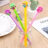 Caneta de gel de silicone de coelho fofo de desenho animado caneta de coelho de orelhas compridas pirulito caneta de coelho de desenho animado para estudante assinatura secagem rápida