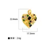Moda Joker DIY Semiacabado Microincrustado Chapado en Cobre Accesorios de Girasol Accesorios Populares Europeos y Americanos Colgantes de Estrella