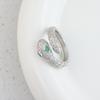 Anillo de Cobre Exquisito para Celebridad de Internet Apertura Ajustable Anillo de Dieta Uña con Forma de Serpiente Flor Wan Anillo Jane Anillo para Hombres y Mujeres Joyería