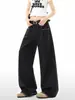 Pantalones casuales Harajuku de moda, nuevos, versátiles, bordados 250, con dobladillo tridimensional y cintura semi-elástica, temperamento artístico