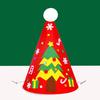 Chapéu de Decoração de Árvore de Natal Enfeites de Pingente de Natal Jardim de Infância Natal Feito à Mão Pacote de Material de Chapéu de Natal Acrílico