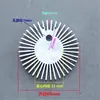 Lámpara LED COB Luminaria Instrumento Sólido Redondo Disipador de Calor de Girasol Aleación de Aluminio Extruido Perfil de Aluminio Almohadilla Térmica