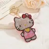 Chaveiro de Gatinho Desenho Animado com Strass Pingente de Bolsa Fofo Presente Menina Acessório de Franja Decoração Venda por Atacado
