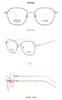 DR. LOLLY Glasses Frame Ultra Light Pure Titanium Glasses Women's Advanced Sense Danyang Glasses Myopia Anti-Blue Light Flat Glasses