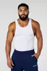Chaleco acanalado de seda helada tejido nuevo Youngla para hombre, chaleco deportivo de fitness, mallas para correr, baloncesto, entrenamiento