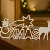 Muñeco de nieve navideño, árbol de Navidad y trineo de Navidad de impresión 3D más vendidos transfronterizos - un adorno de escritorio de plástico tridimensional de múltiples capas