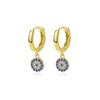 Pendientes Far Van Ojo del Diablo de Plata de Ley 925 Moda Europea y Americana de Nicho Retro Zirconia Microincrustada Pendientes Transfronterizos en Stock