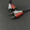 Cable de audio de 4 cabezas doble cabeza de loto 2 a 2 2rcadvd TV conexión amplificador audio altavoz 1.2 metros 1 metro