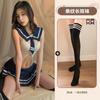 Gato Divertido Ropa Interior Sexy Uniforme Sexy Vestido de Estudiante Falda Plisada Corta Pasión Tentación Mono sin Quitarse Femenino 05