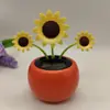Animales de Dibujos Animados Girasol Decoración Interior de Coche Mariposa Abeja Girasol Sanación Viento Solar Sacudida