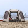 Tienda Pabellón Hexagonal Inflable Estilo Camping al Aire Libre Familiar para Playa Espesada Impermeable y a Prueba de Sol 6-8 Personas Libre para Montar y Abrir Rápidamente
