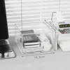 Caja de Almacenamiento de Cosméticos y Mascarillas Faciales para Escritorio, Estilo Cajón Transparente Acrílico, Caja Multicapa Apilable para Almacenamiento y Organización de Skincare