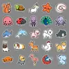 100 pegatinas de animales de dibujos animados para equipaje, tendencia personalizada, pegatinas de graffiti, cuaderno, coche, decoración de comercio exterior