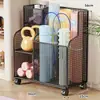 Cesta de almacenamiento para colchoneta de yoga, equipo de fitness para el hogar, organizador de almacenamiento de pelotas con ruedas, estante de almacenamiento para baloncesto y bádminton