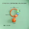Llavero de campana colorido estilo Ins con cuentas de letras en inglés, accesorio para manualidades, colgante fresco y simple