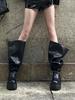Botas Empilhadas Oversized Estilo Garota Popular Deslumbrantemente Bonitas com Solas Grossas e Comprimento Acima do Joelho para Mulheres, Novo Modelo Outono 2026 Botas Longas de Equitação para Mulheres